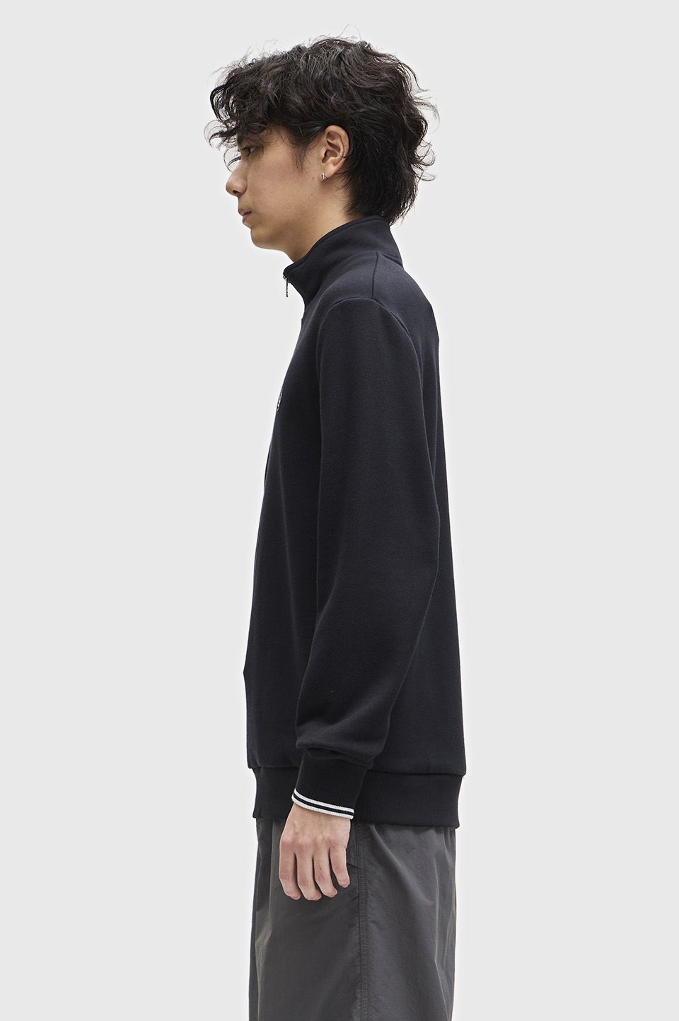 Half Zip Sweatshirt(S 102：BLACK): | FRED PERRY JAPAN | フレッド