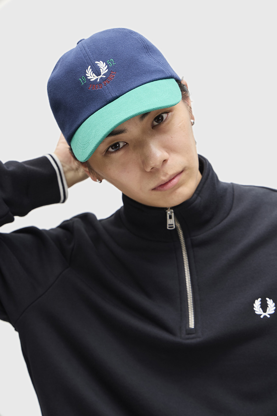 Half Zip Sweatshirt(S 102：BLACK): | FRED PERRY JAPAN | フレッド 