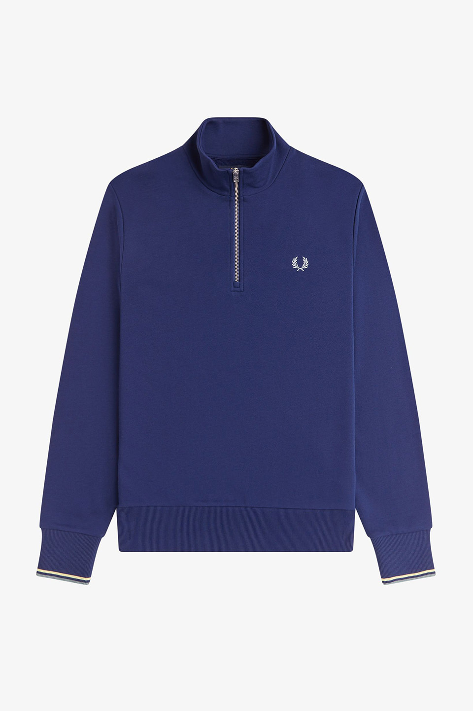 Half Zip Sweatshirt 48A:FRENCH NAVY / CHAMPIONS GOLD / STOCKPORT BLUE S