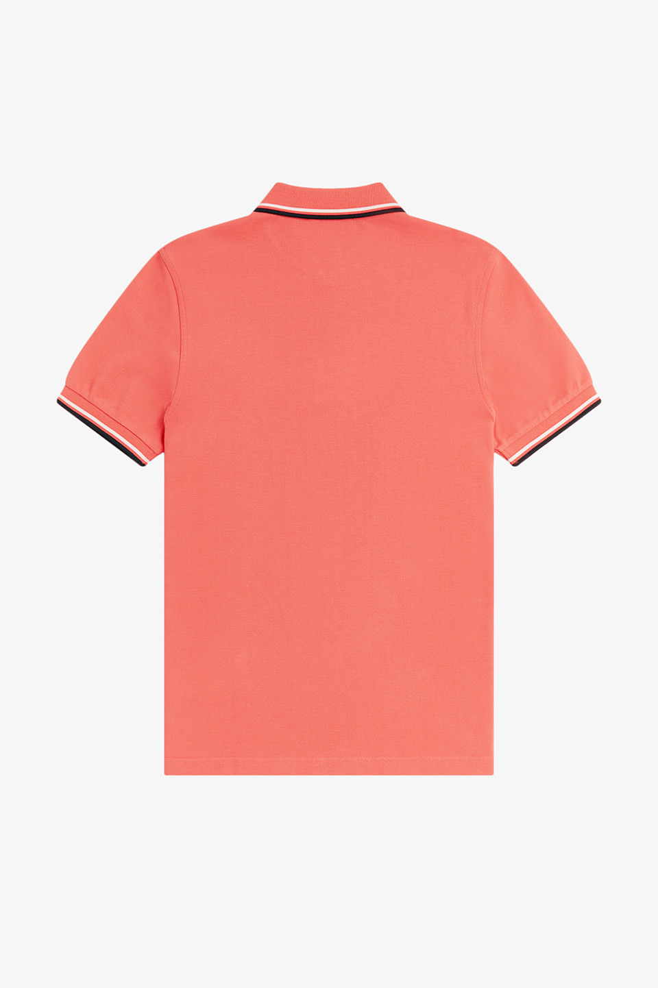 The Fred Perry Shirt - M3600 04C:STRAWBERRY / ECRU / BLACK S