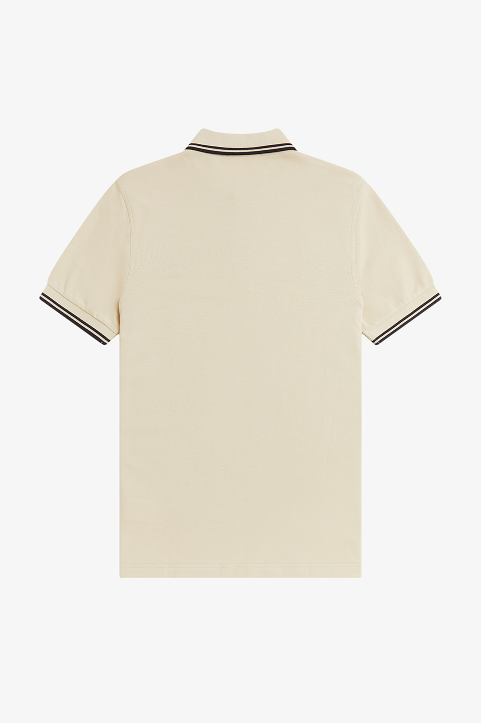 The Fred Perry Shirt - M3600 07C:OATMEAL / BLACK / BLACK S