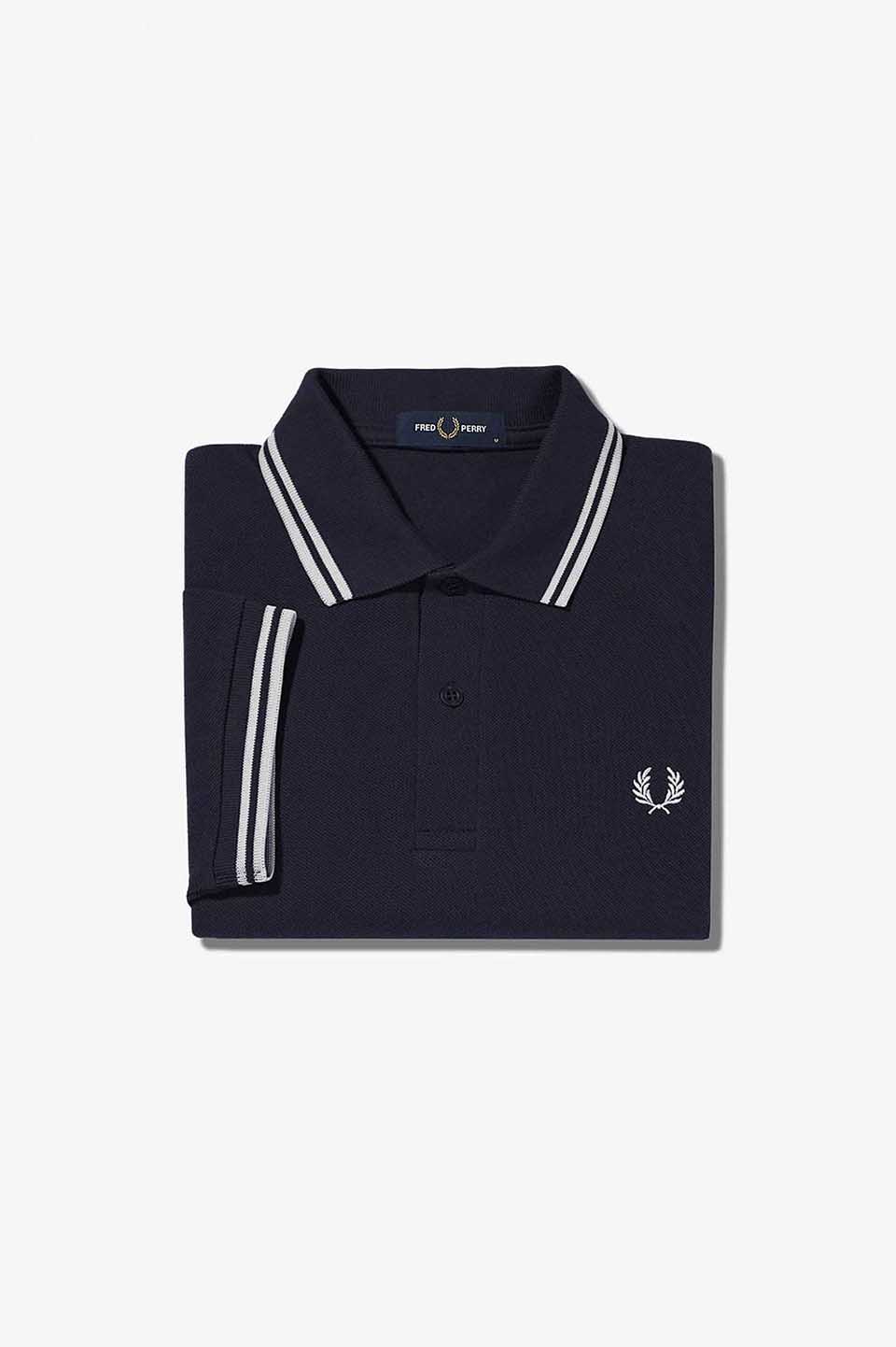 The Fred Perry Shirt - M3600(M 238：NAVY / WHITE): | FRED PERRY JAPAN ...