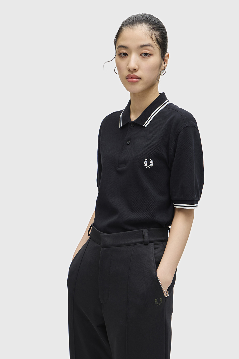 The Fred Perry Shirt - M3600(XS 350：BLACK): | FRED PERRY