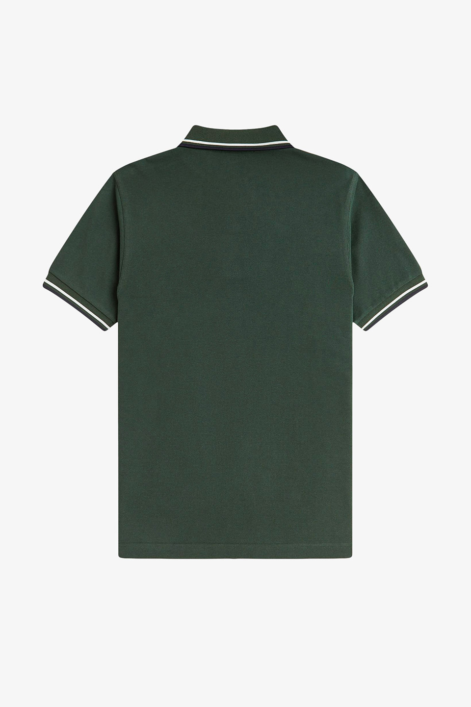 The Fred Perry Shirt - M3600 53A:COURT GREEN / SNOW WHITE / NAVY S