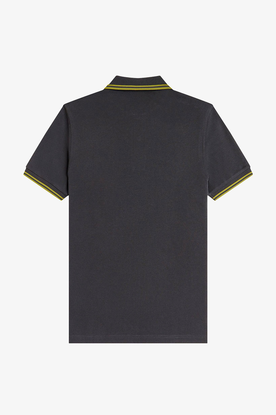 The Fred Perry Shirt - M3600 58A:ANCHOR GREY / TENNIS BALL YELLOW S