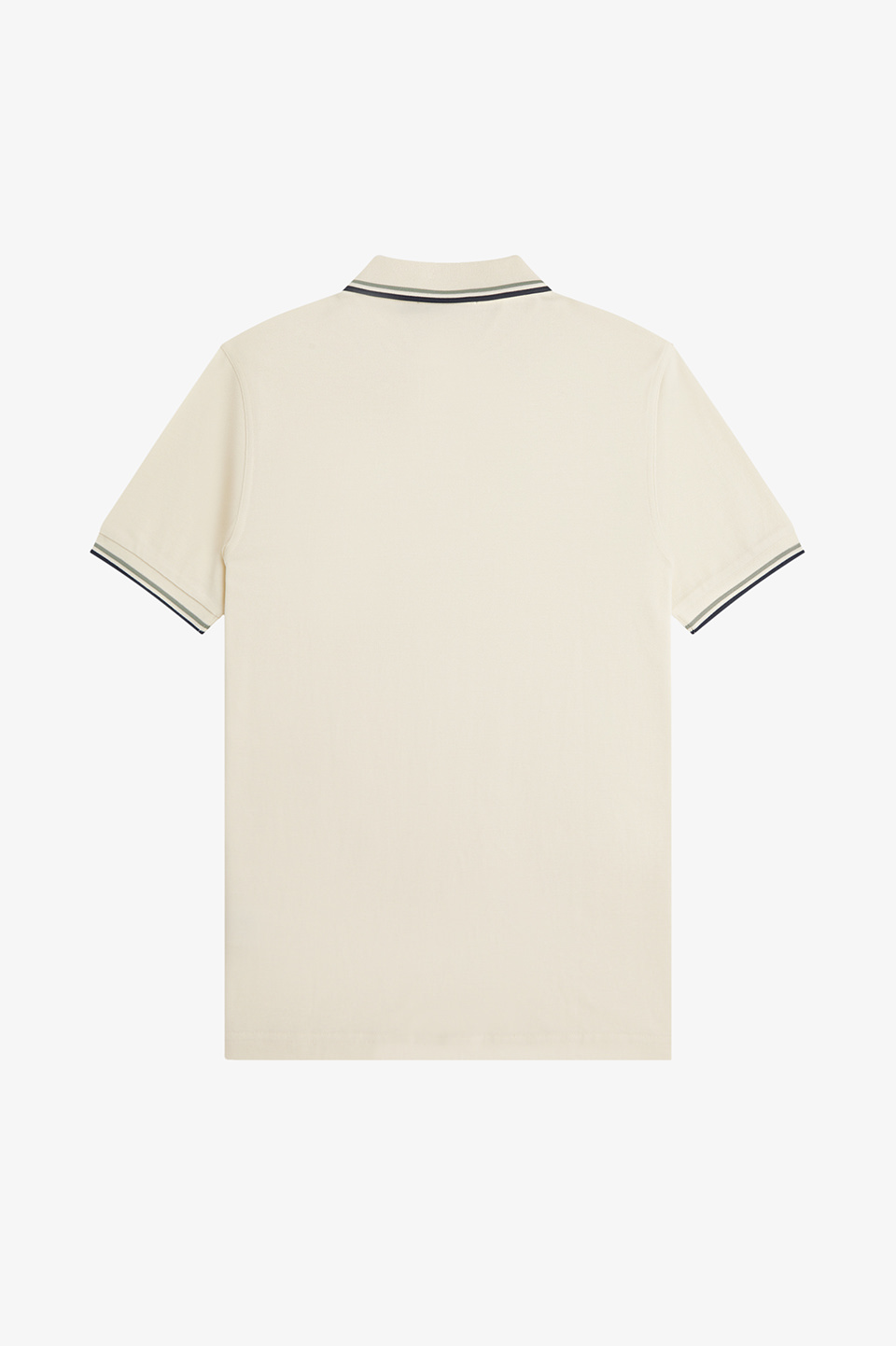 The Fred Perry Shirt - M3600 68C:ECRU / SEAGRASS / AIRFORCE S