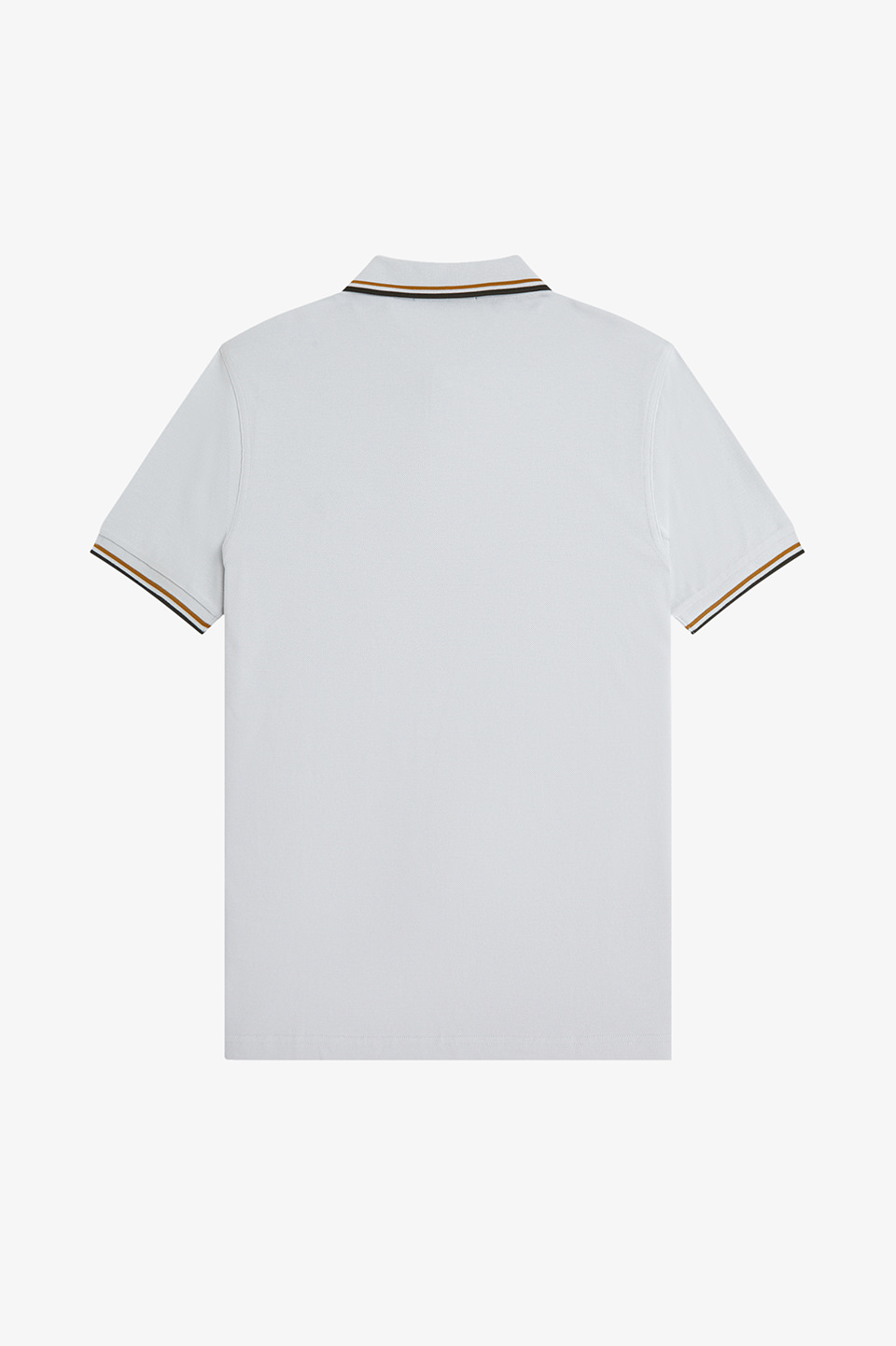 The Fred Perry Shirt - M3600 70C:DUSKY BLUE / CARAMEL / GREEN S