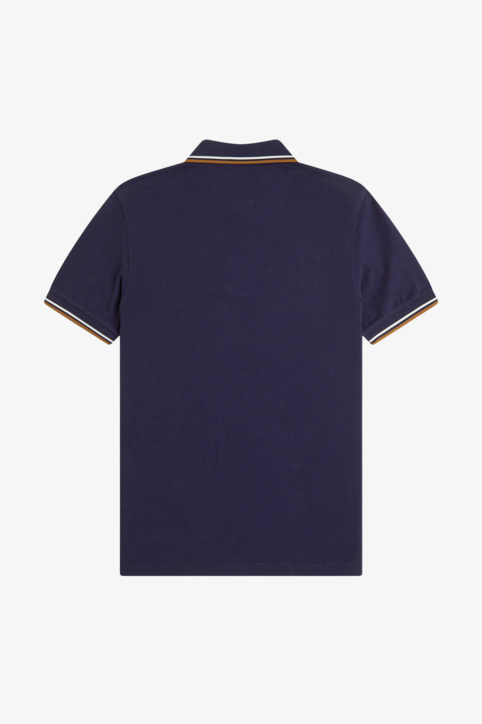 The Fred Perry Shirt - M3600 73C:NAVY / WHITE / CARAMEL XL