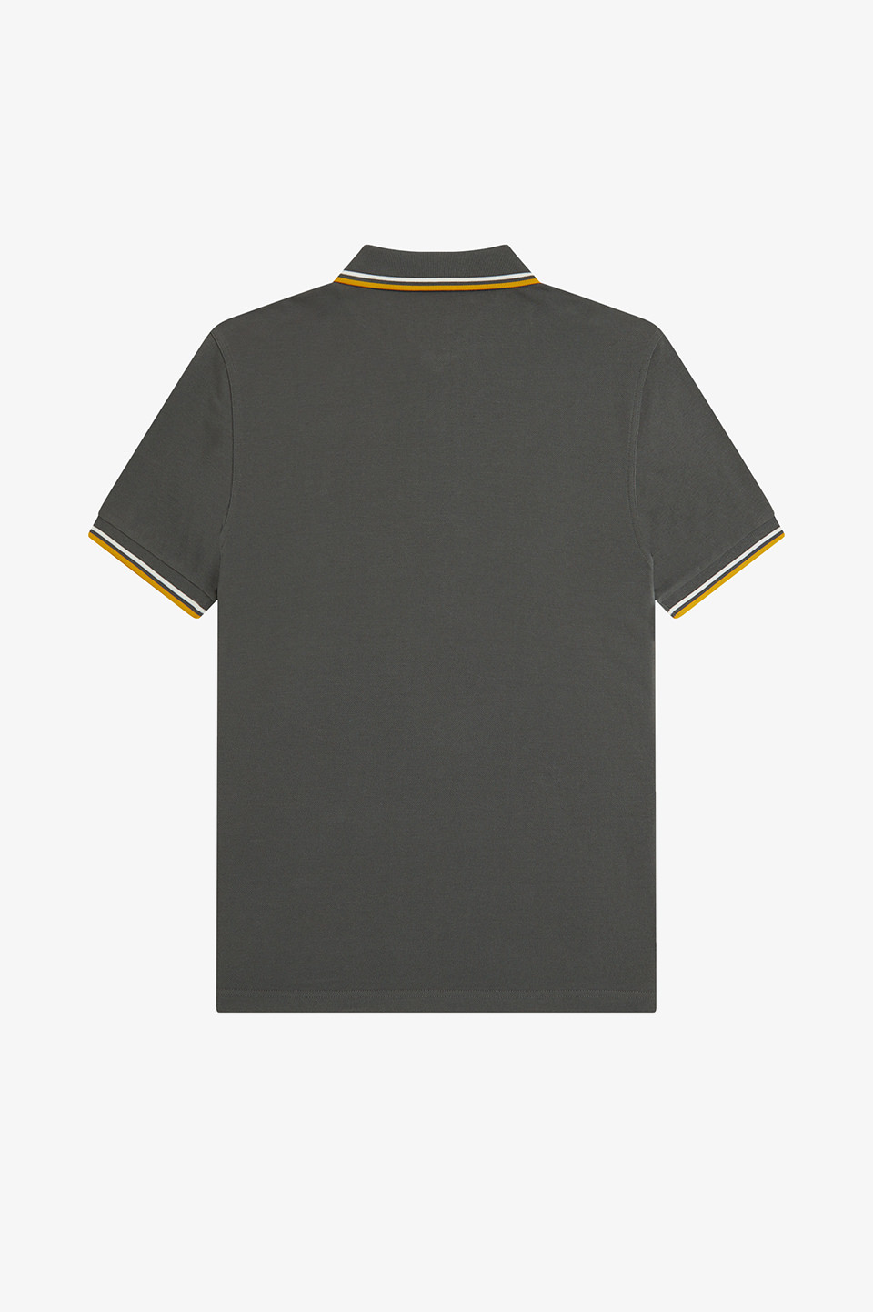 The Fred Perry Shirt - M3600 77C:FIELD GREEN / ECRU / GOLDEN S