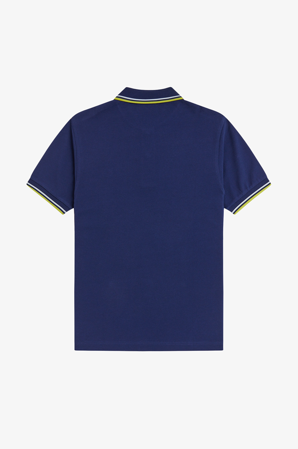 The Fred Perry Shirt - M3600 83B:FRENCH NAVY / BLUE / CITRON S