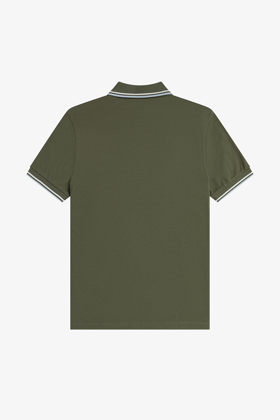 The Fred Perry Shirt - M3600 87B:LAUREL / ECRU / DUSKY BLUE S