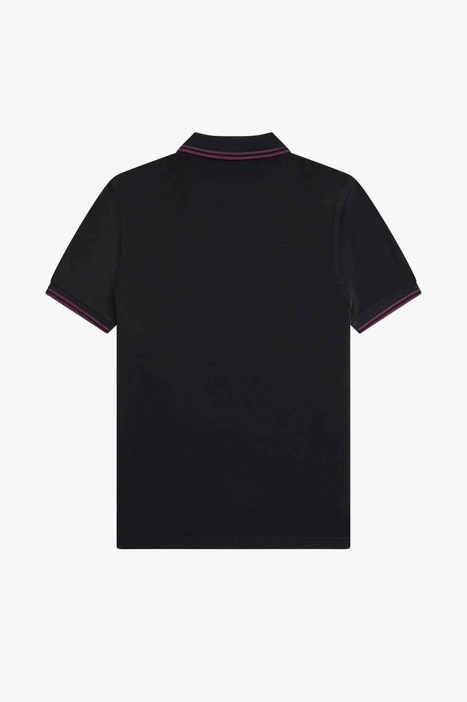 The Fred Perry Shirt - M3600 87C:BLACK / PLUM / PLUM S