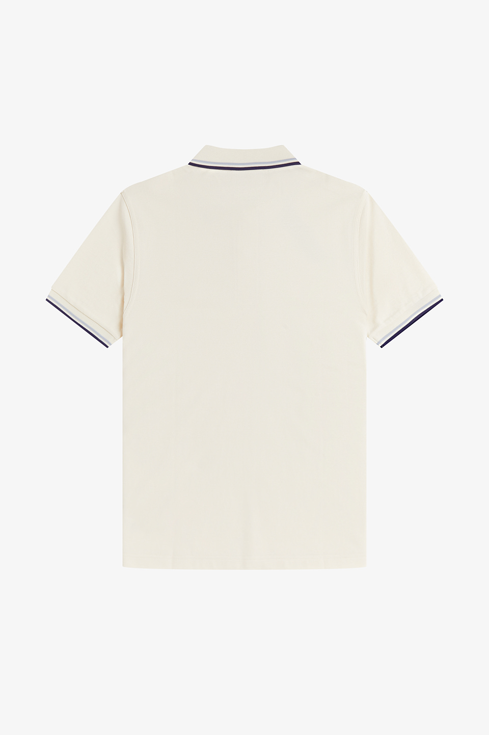 The Fred Perry Shirt - M3600 94B:ECRU / DUSKY BLUE / FRENCH NAVY S