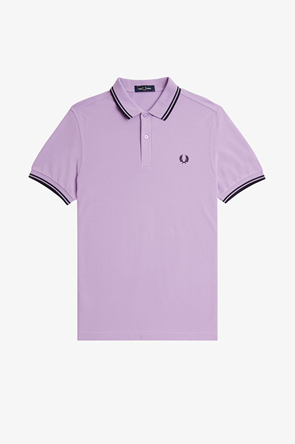 ⭐️フレッドペリー【F】アカネウツノミヤ パープル リブ ポロシャツ 半袖 美品 カラー/パープル | FRED PERRY JAPAN | フレッドペリー日本公式