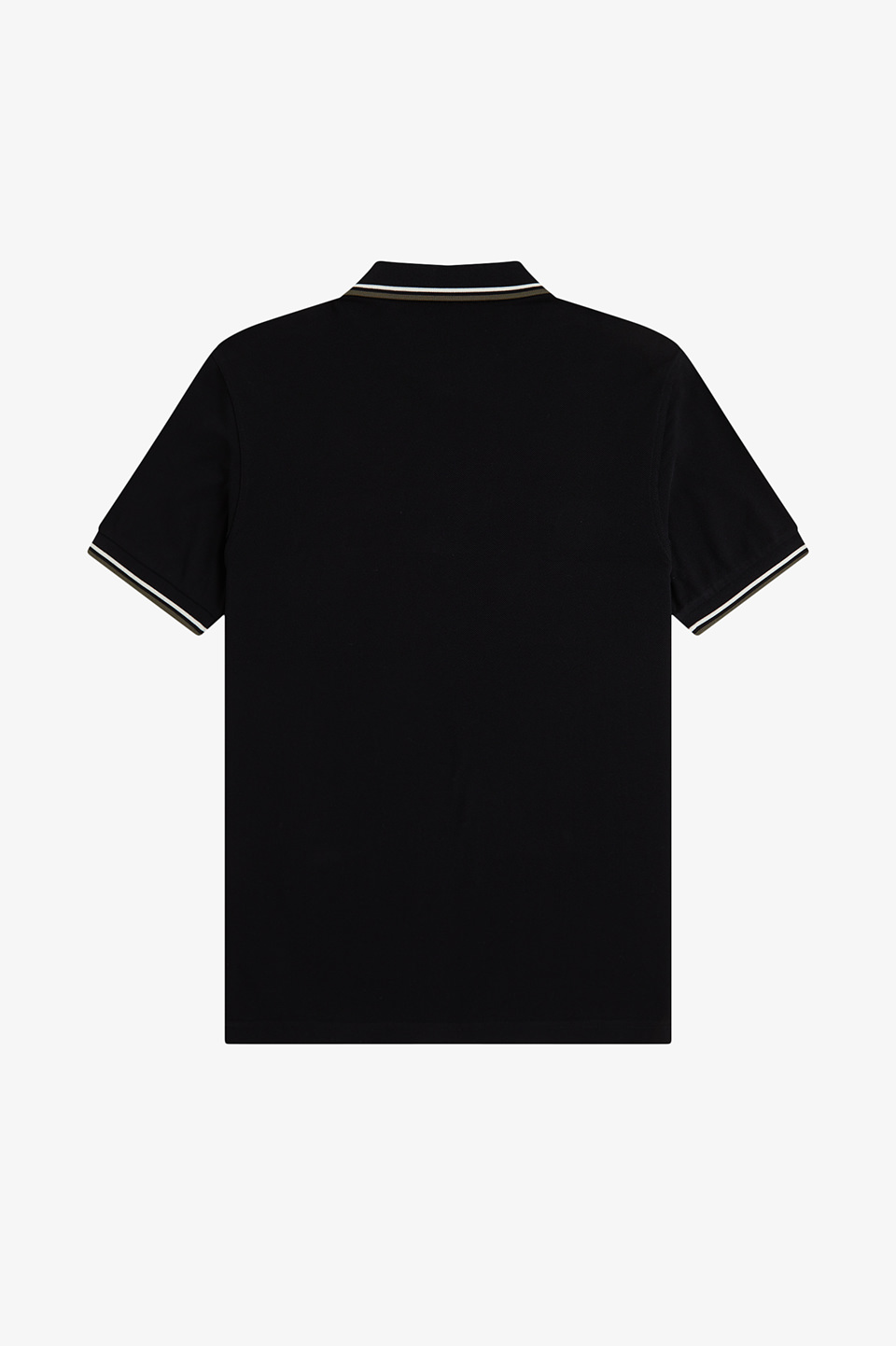 The Fred Perry Shirt - M3600 W54:BLACK / ECRU / LAUREL WREATH S