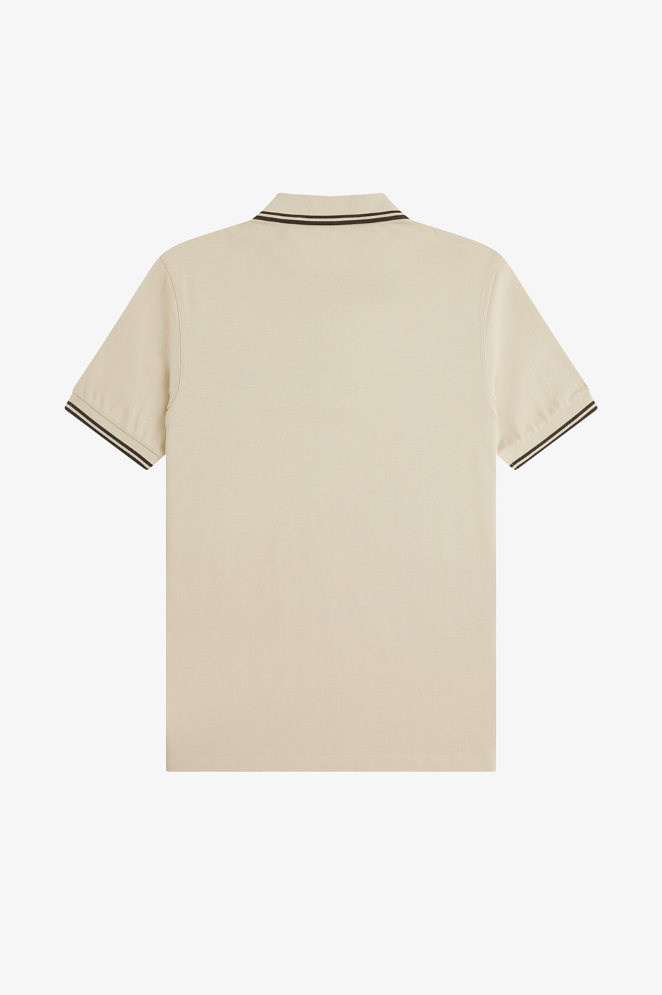 The Fred Perry Shirt - M3600 X64:OATMEAL / NIGHT GREEN S