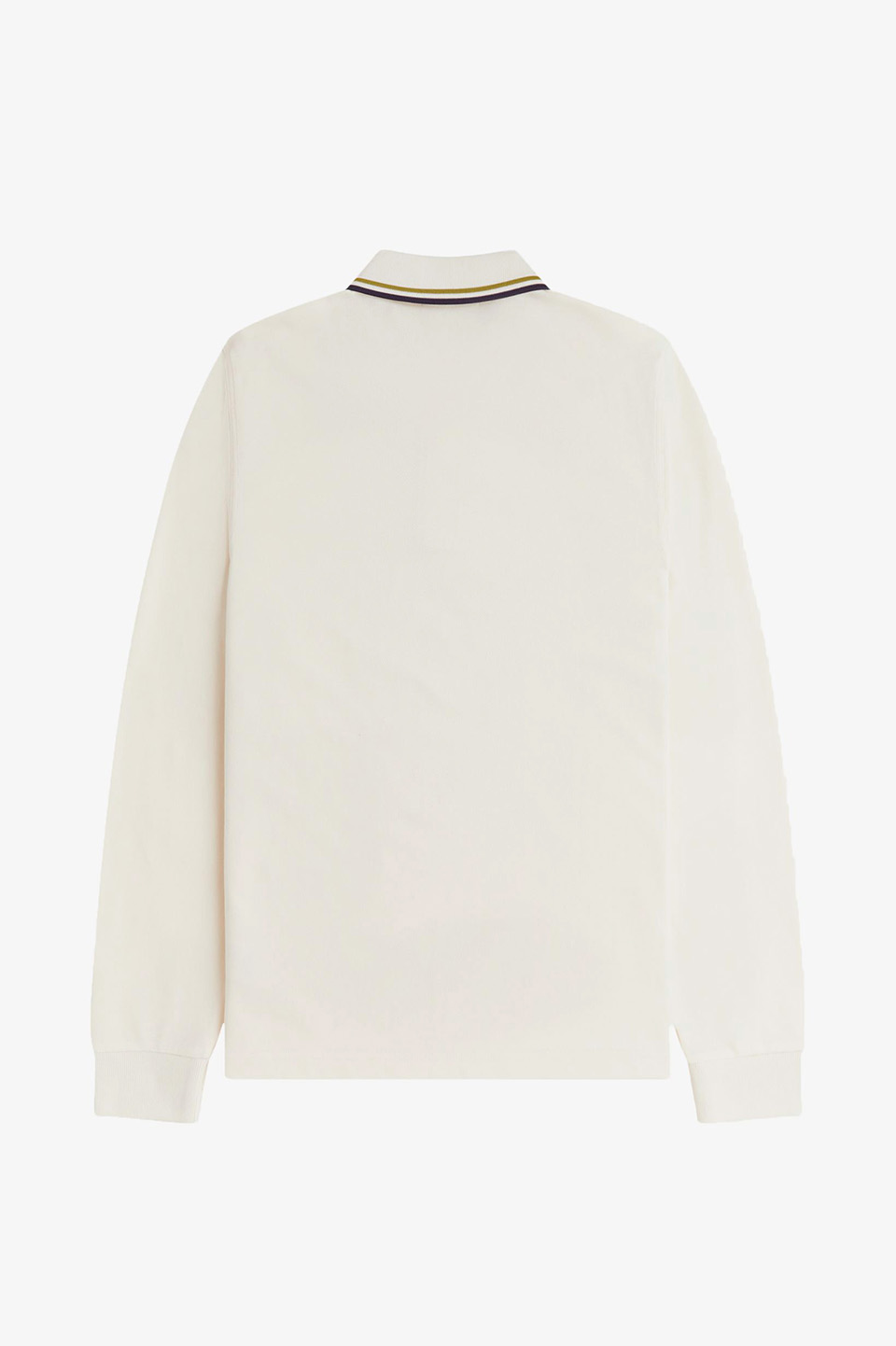 The Fred Perry Shirt - M3636 46A:ECRU / TENNIS BALL YELLOW / ANCHOR GREY S