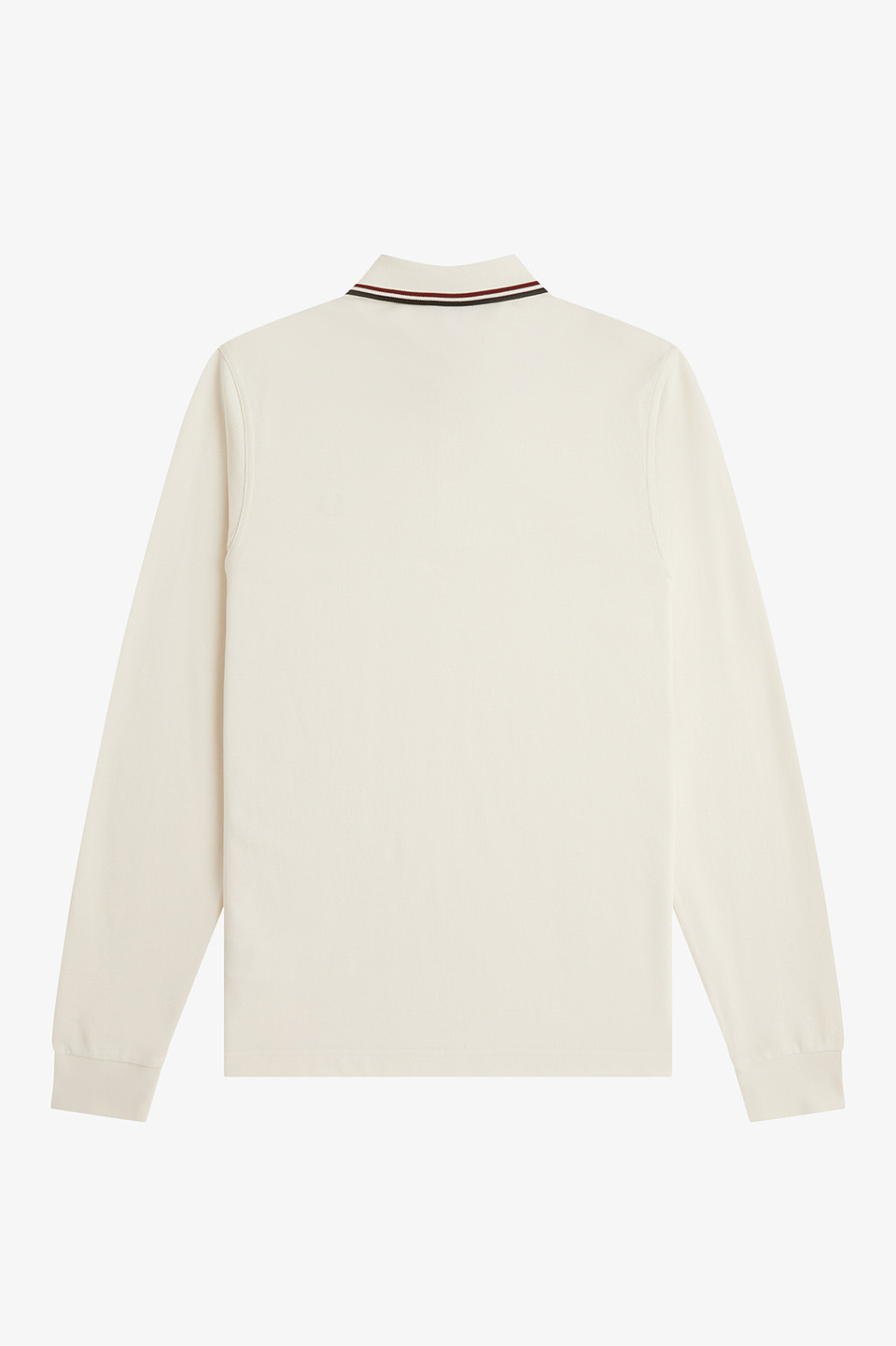 The Fred Perry Shirt - M3636 69C:ECRU / BRNDY / NIGHT GREEN S