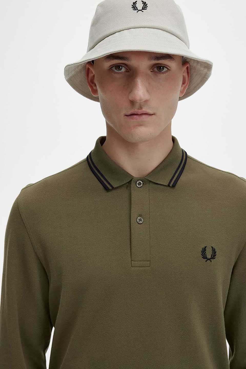 The Fred Perry Shirt - M3636(S Q41：UNFORM GREEN / BLACK): | FRED 