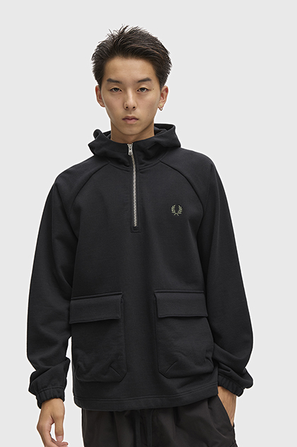 Hooded Smock Sweatshirt