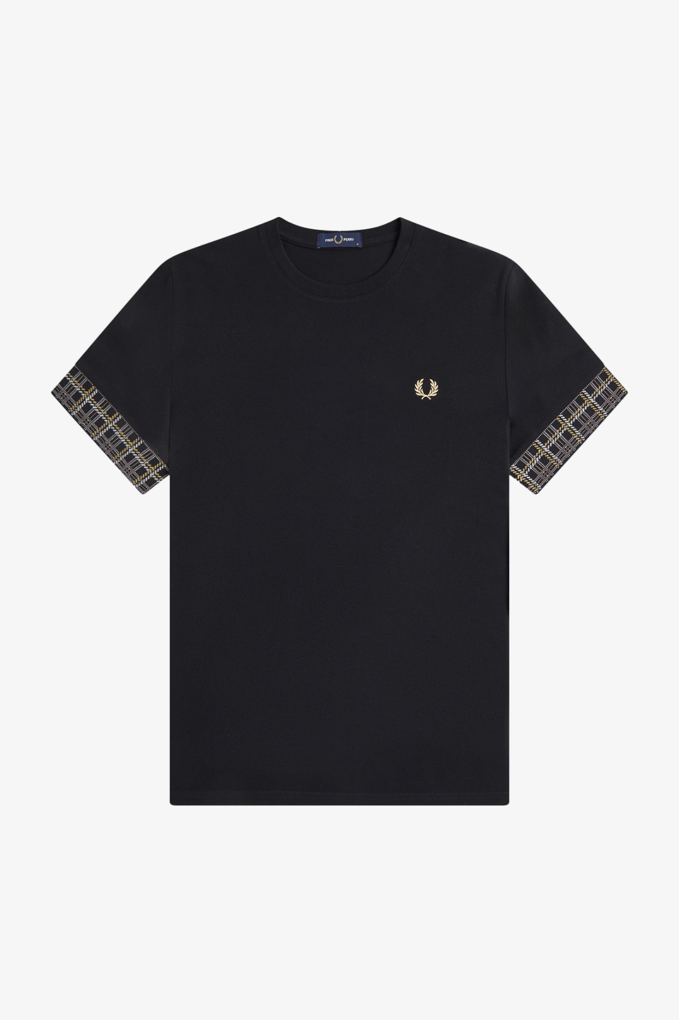 Jacquard Cuff T-Shirt(S 102：BLACK): | FRED PERRY JAPAN | フレッド