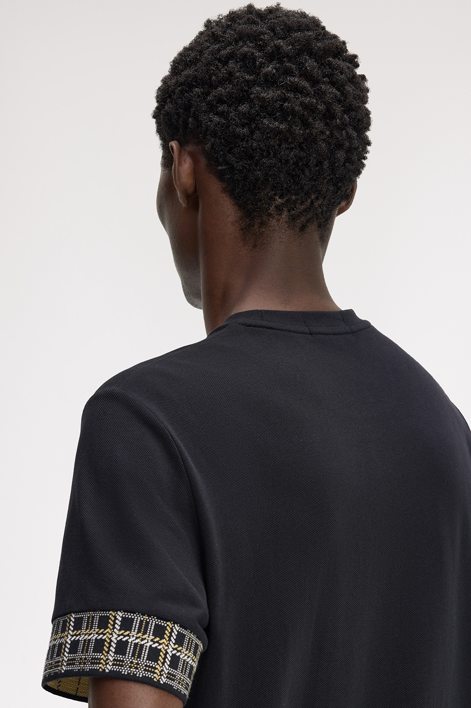 Jacquard Cuff T-Shirt(S 102：BLACK): | FRED PERRY JAPAN | フレッド