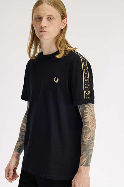 Contrast Tape Ringer T-Shirt