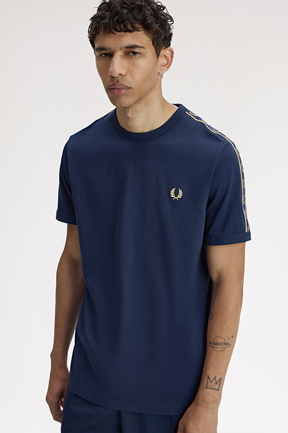 Contrast Tape Ringer T-Shirt