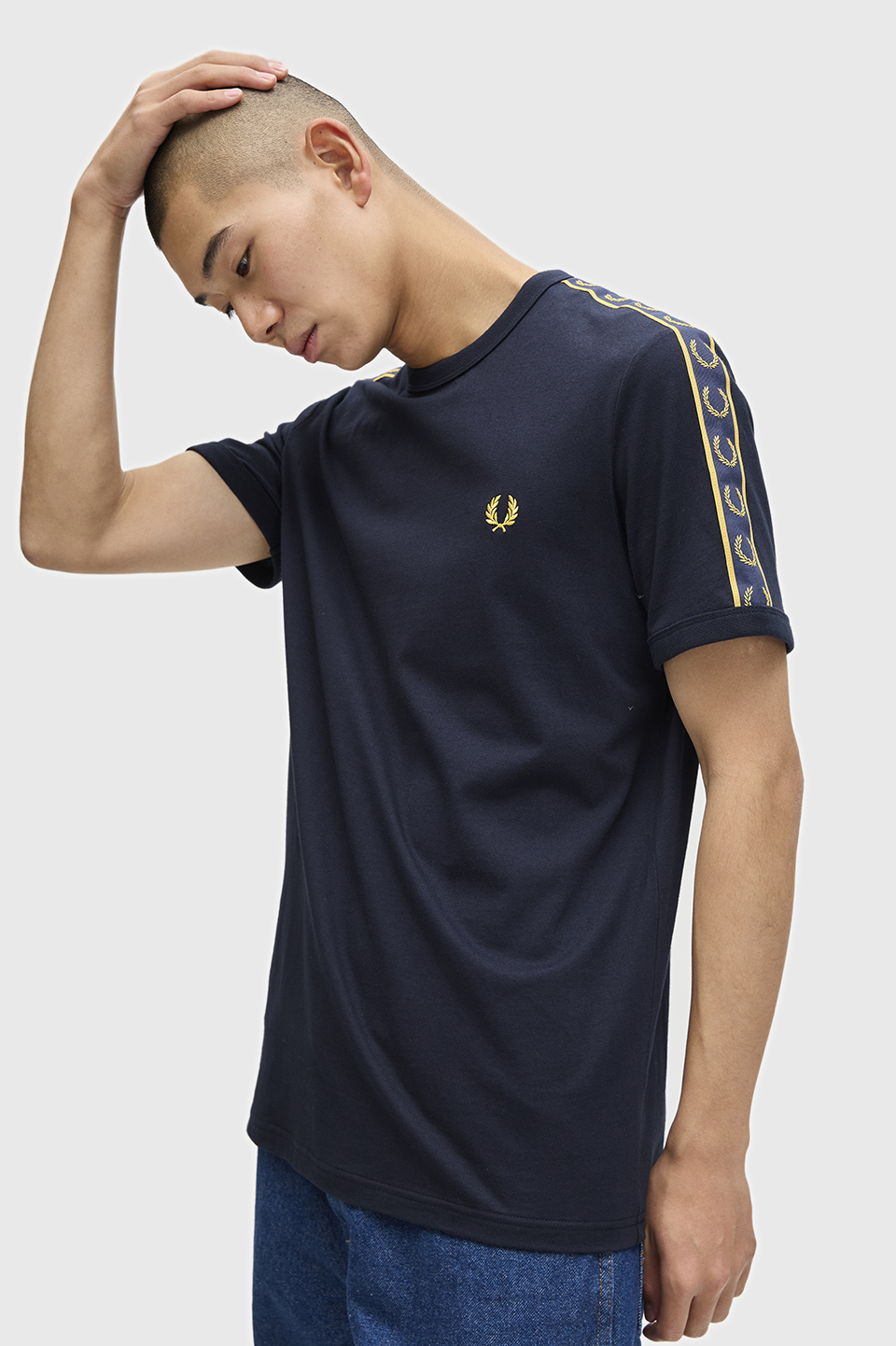 Contrast Tape Ringer T-Shirt