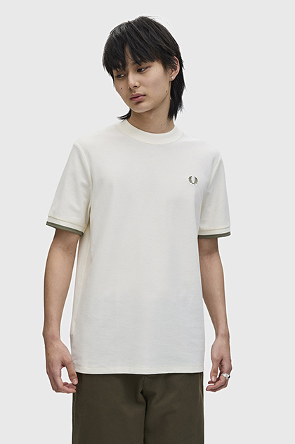 Tipped Cuff Pique T-Shirt