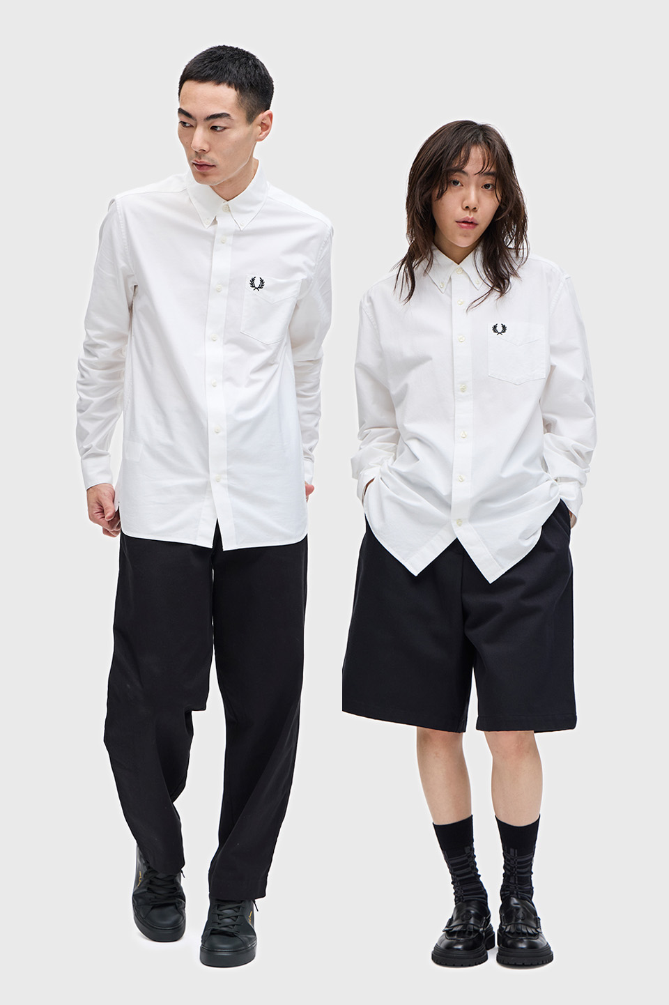 Oxford Shirt(S 100：WHITE): | FRED PERRY JAPAN | フレッドペリー 