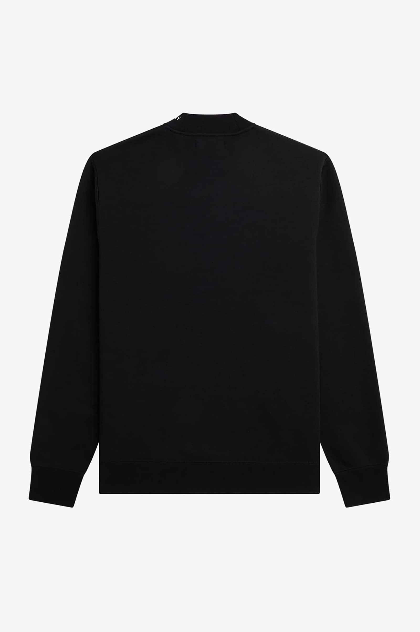 Branded Collar Sweatshirt(S 102：BLACK): | FRED PERRY JAPAN 