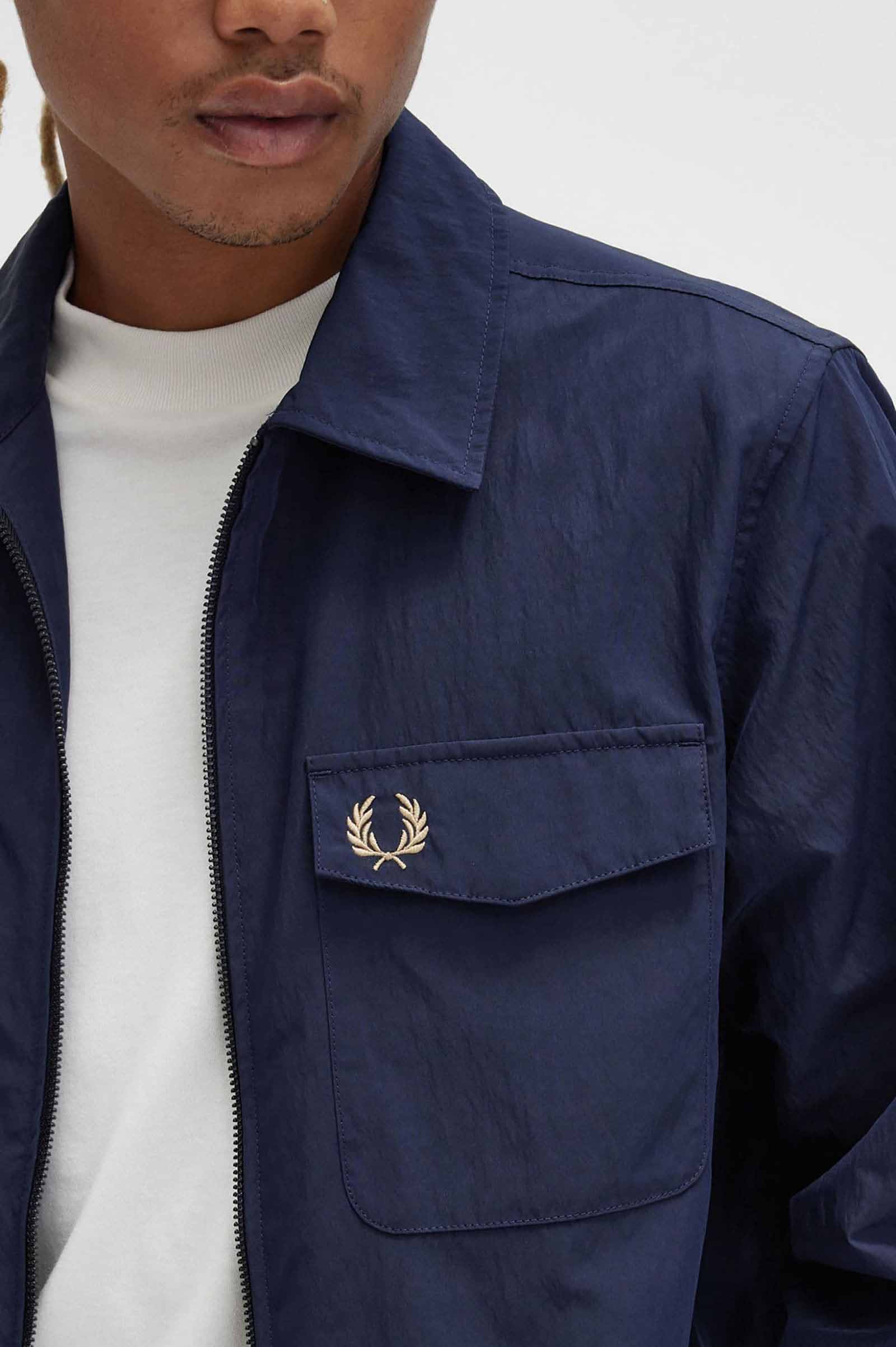 Zip Overshirt(M 608：NAVY): | FRED PERRY JAPAN | フレッドペリー 