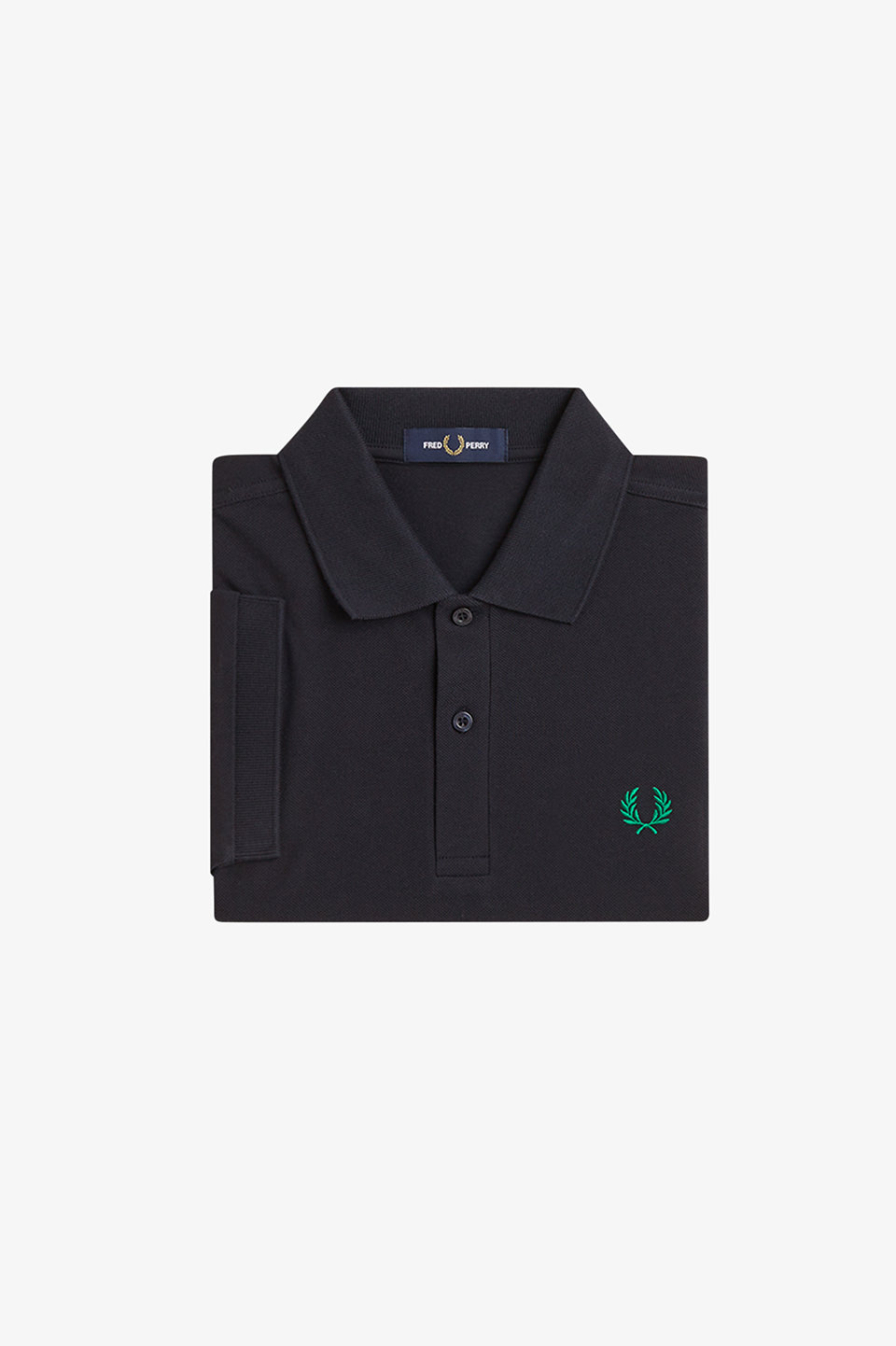 The Fred Perry Shirt - M6000 14C:NAVY / SPORT GREEN S