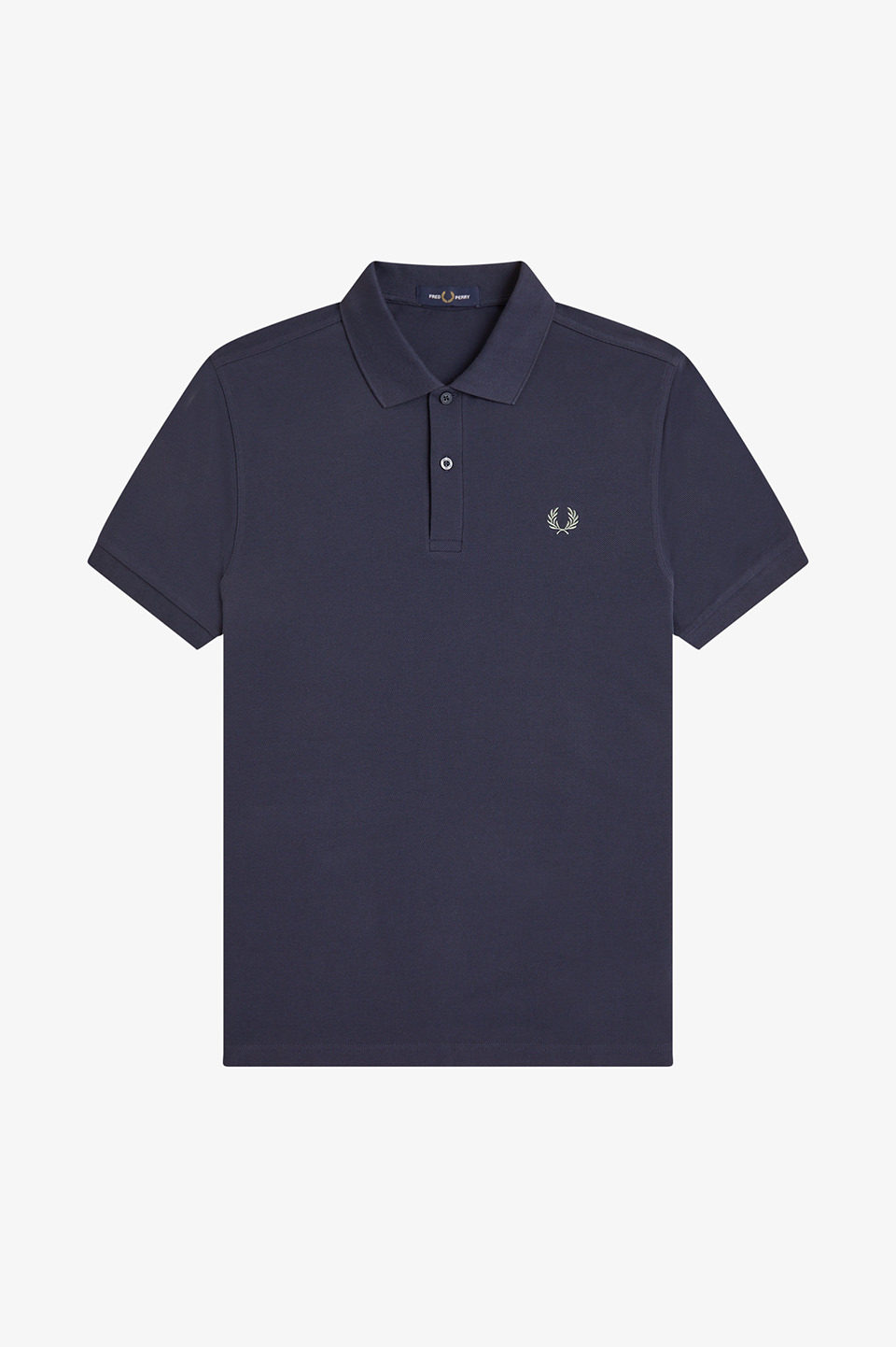 The Fred Perry Shirt - M6000 90C:DARK AIRFORCE / SEAGRASS S