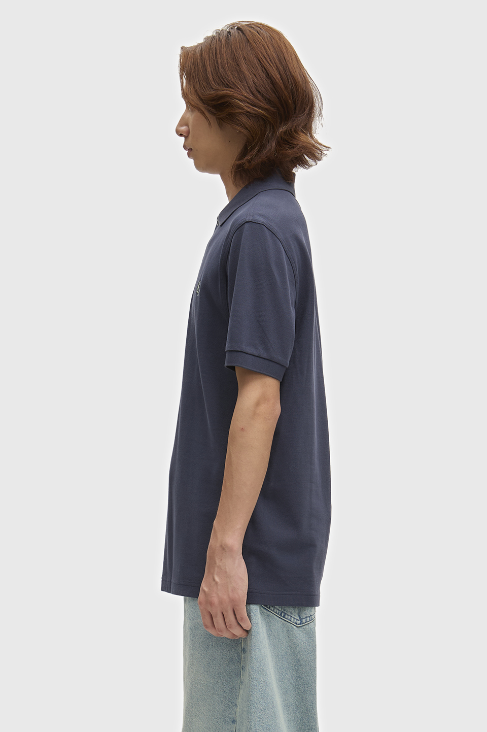 The Fred Perry Shirt - M6000 90C:DARK AIRFORCE / SEAGRASS S
