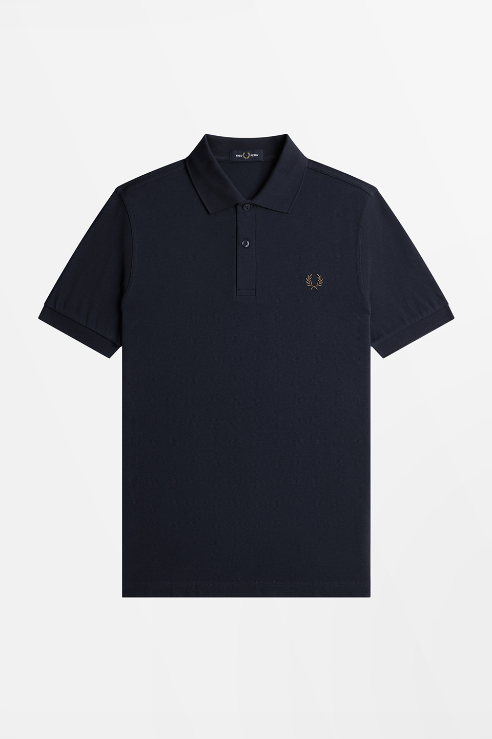 The Fred Perry Shirt - M6000 91C:NAVY / RICH BROWN S