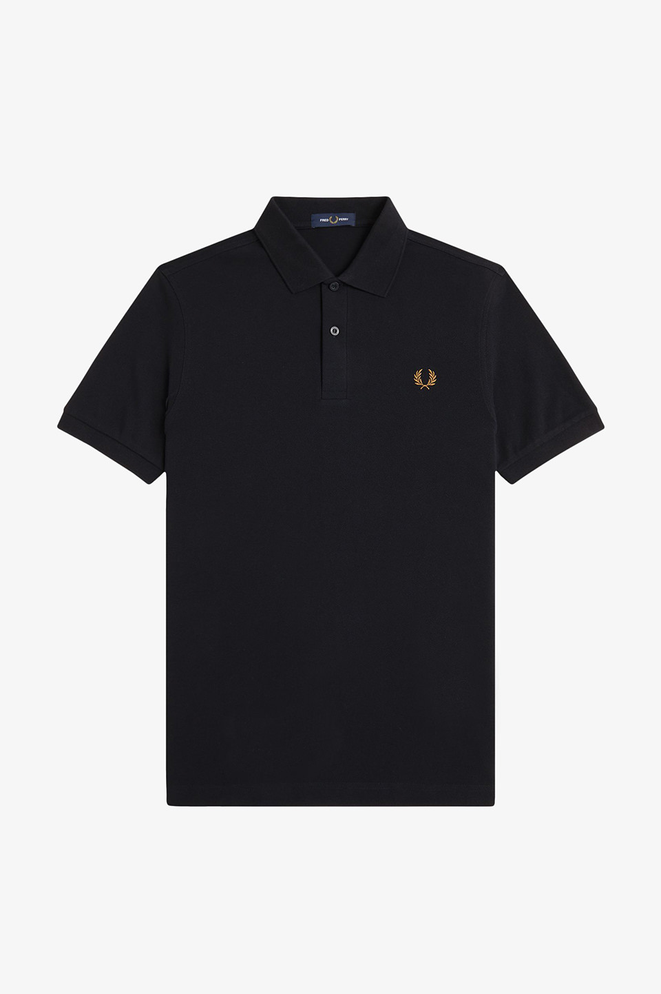 The Fred Perry Shirt - M6000 N60:BLACK / DARK CARAMEL S