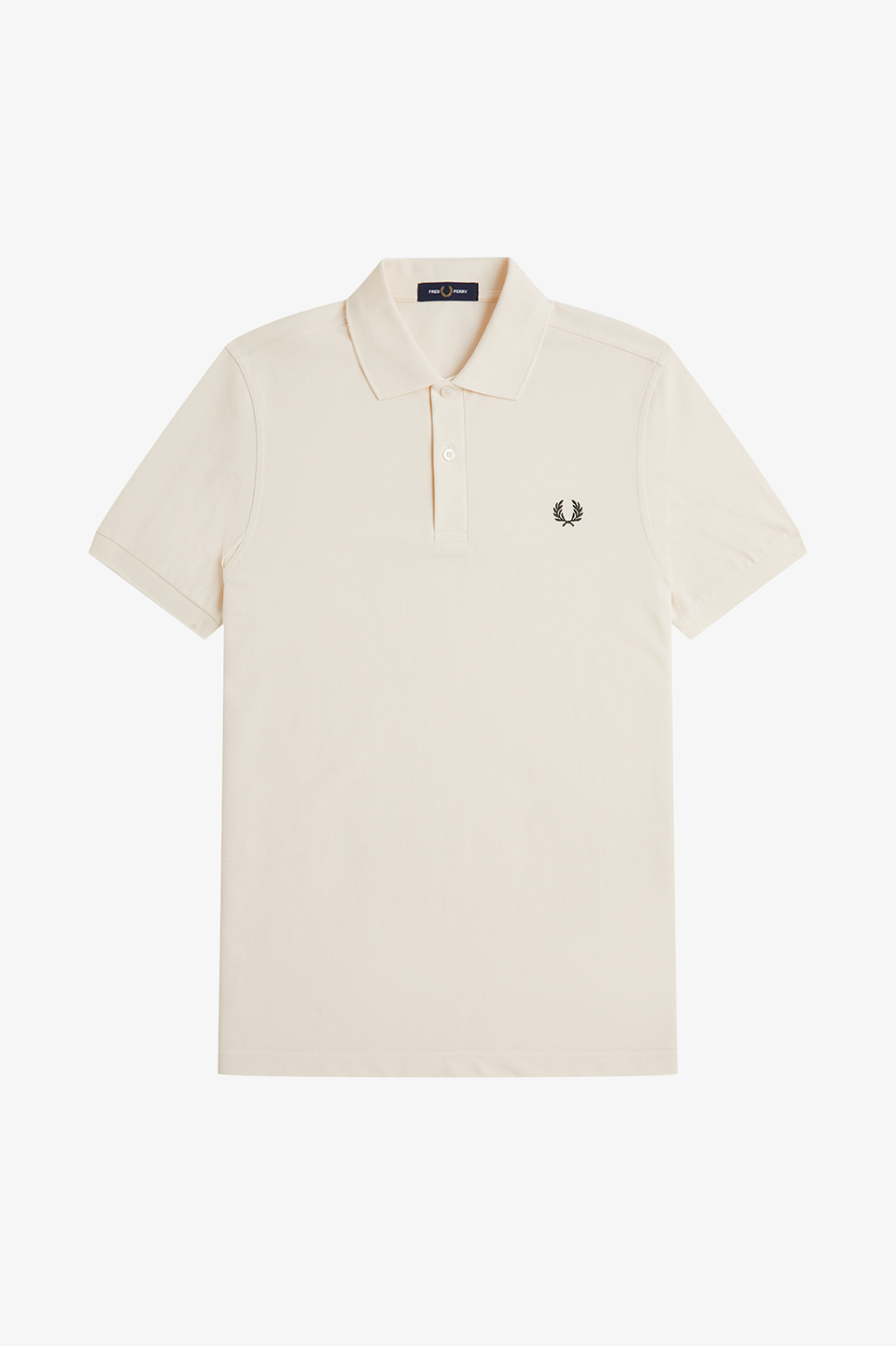 The Fred Perry Shirt - M6000 V11:ECRU / NIGHT GREEN S