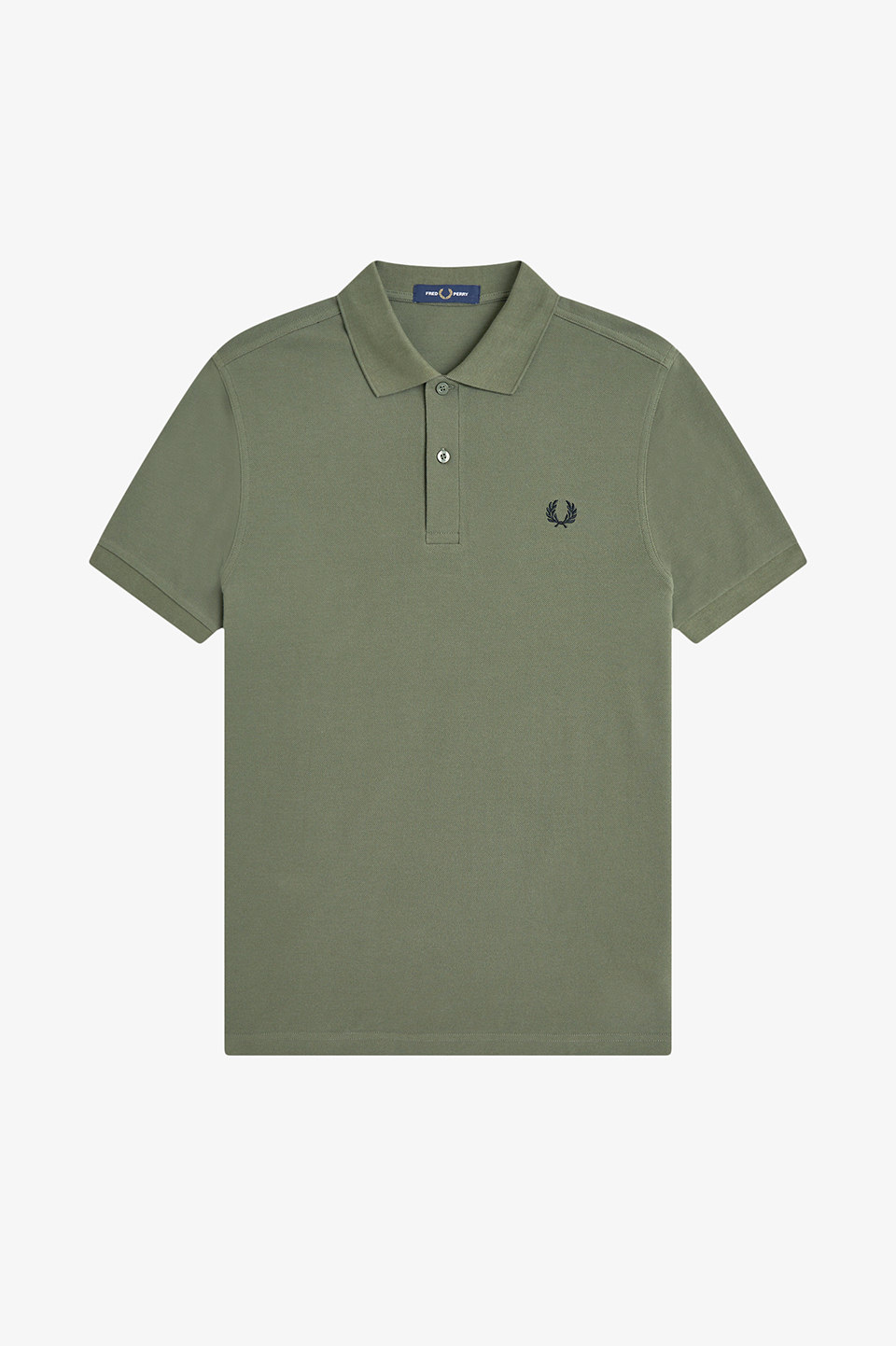 The Fred Perry Shirt - M6000 Z50:LAUREL WREATH GREEN / BLACK S