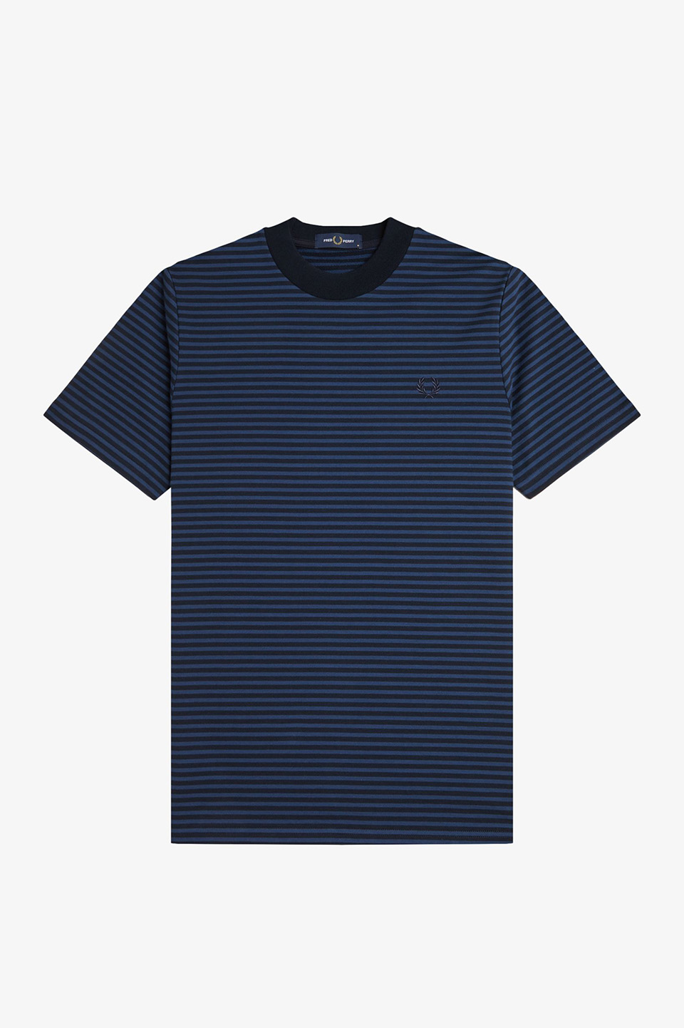 Fine Stripe T-Shirt(S Y92：NAVY / TENNIS BLUE): | FRED PERRY JAPAN