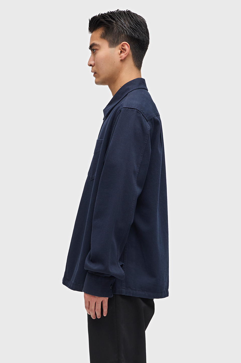 Twill Overshirt(M 608：NAVY): | FRED PERRY JAPAN | フレッド