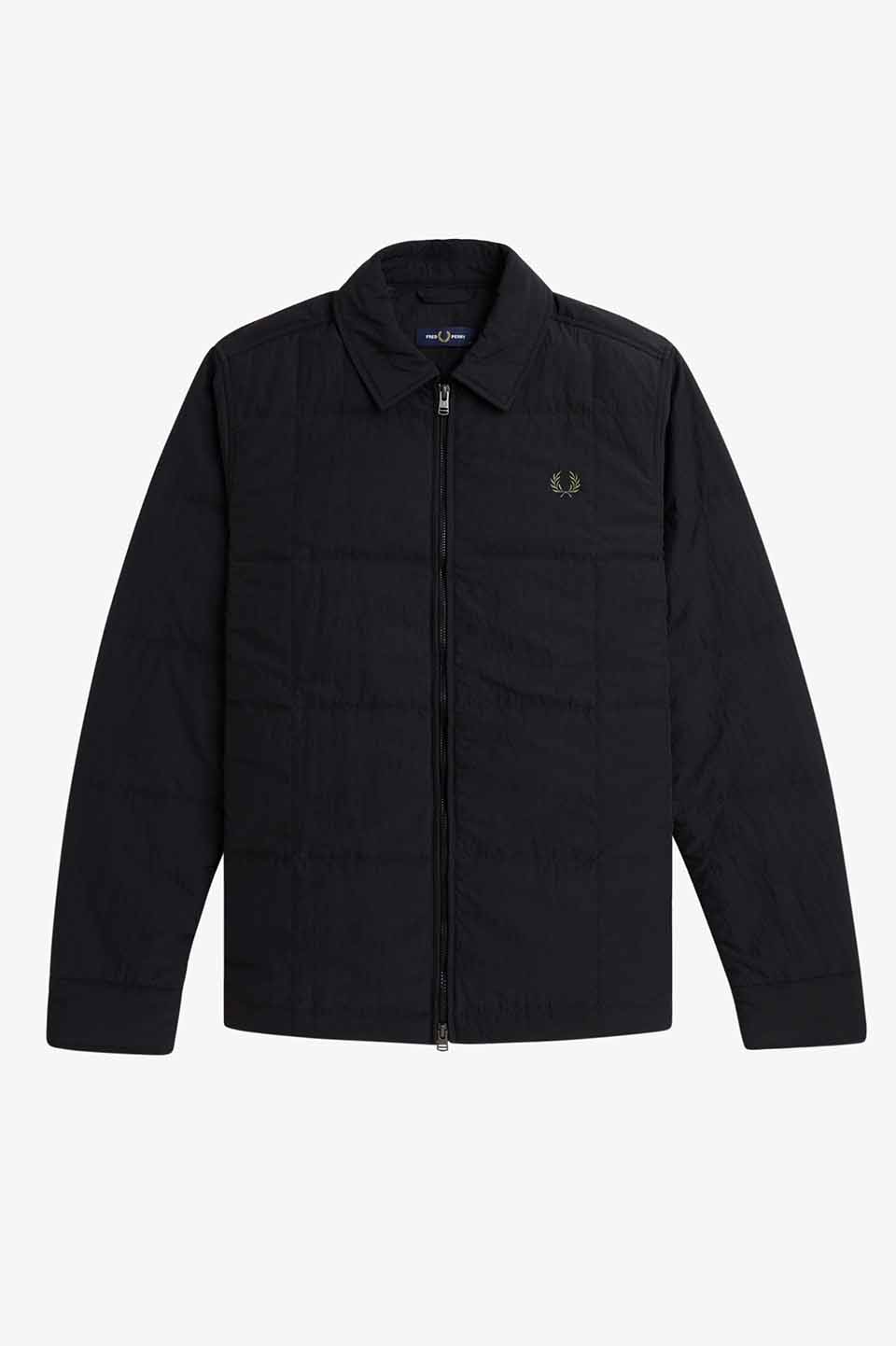 Quilted Overshirt(M 102：BLACK): | FRED PERRY JAPAN | フレッド 