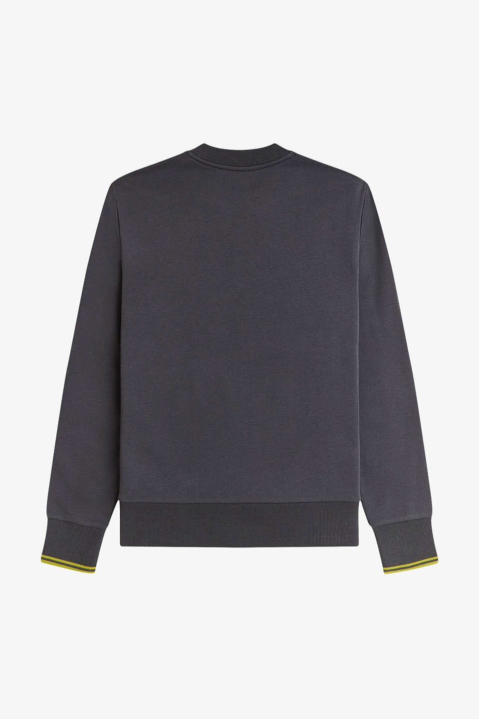 Crew Neck Sweatshirt 58A:ANCHOR GREY / TENNIS BALL YELLOW S