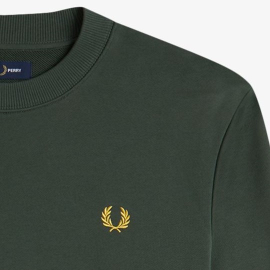 【FRED PERRY 】フレッドペリー Crew neck スウェットシャツ/5色 Crew Neck Sweatshirt(S 324：CINNAMON): | FRED PERRY JAPAN