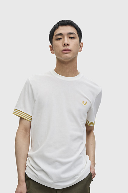 Striped Cuff T-Shirt
