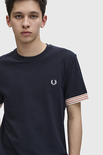 Striped Cuff T-Shirt