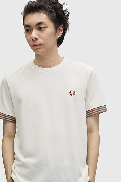 Striped Cuff T-Shirt