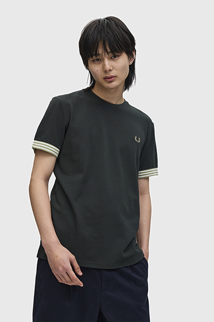 Striped Cuff T-Shirt