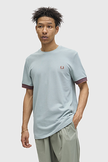 Striped Cuff T-Shirt
